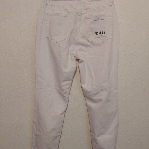 PISTOLA Jeans - PRESLEY DISTRESSED HIGH RISE RELAXED ROLLER - Size 27 - NWT - Picture 5 of 9